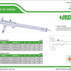 CALIBRADOR VERNIER INSIZE
