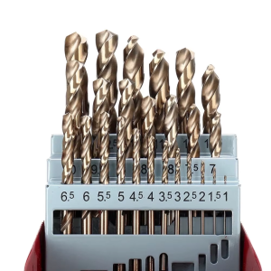 JUEGO DE BROCAS COBALTO HSSCO 1 - 13MM - 25 PIEZAS MYLAN